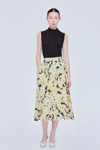 Elasticised Floral Skirt