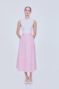 Front Slit Flare A-Line Skirt