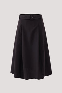 Elasticised Pleated Flare Skirt