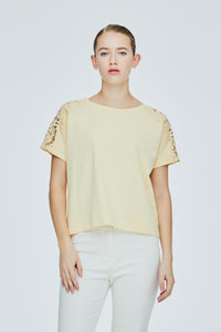 Embroidered Sleeve Blouse