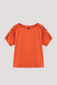 Embroidered Sleeve Blouse