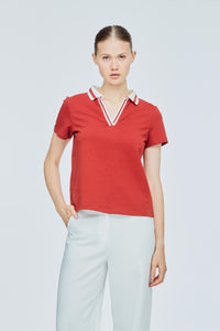 Stripes Collar Blouse