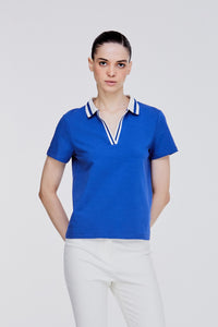 Stripes Collar Blouse