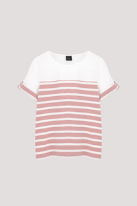 Clean Striped Contrast Tee
