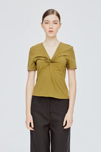 Front Twist Knot Blouse