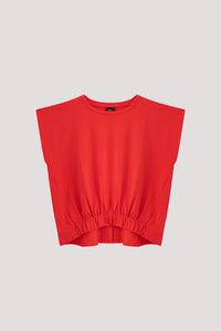 Elasticated Sleeveless Top