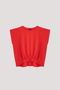 Elasticated Sleeveless Top