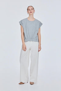 Elasticated Sleeveless Top