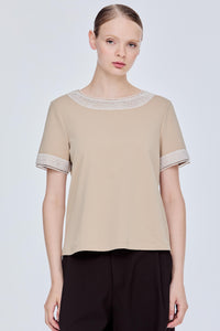 English Lace Trimming Top