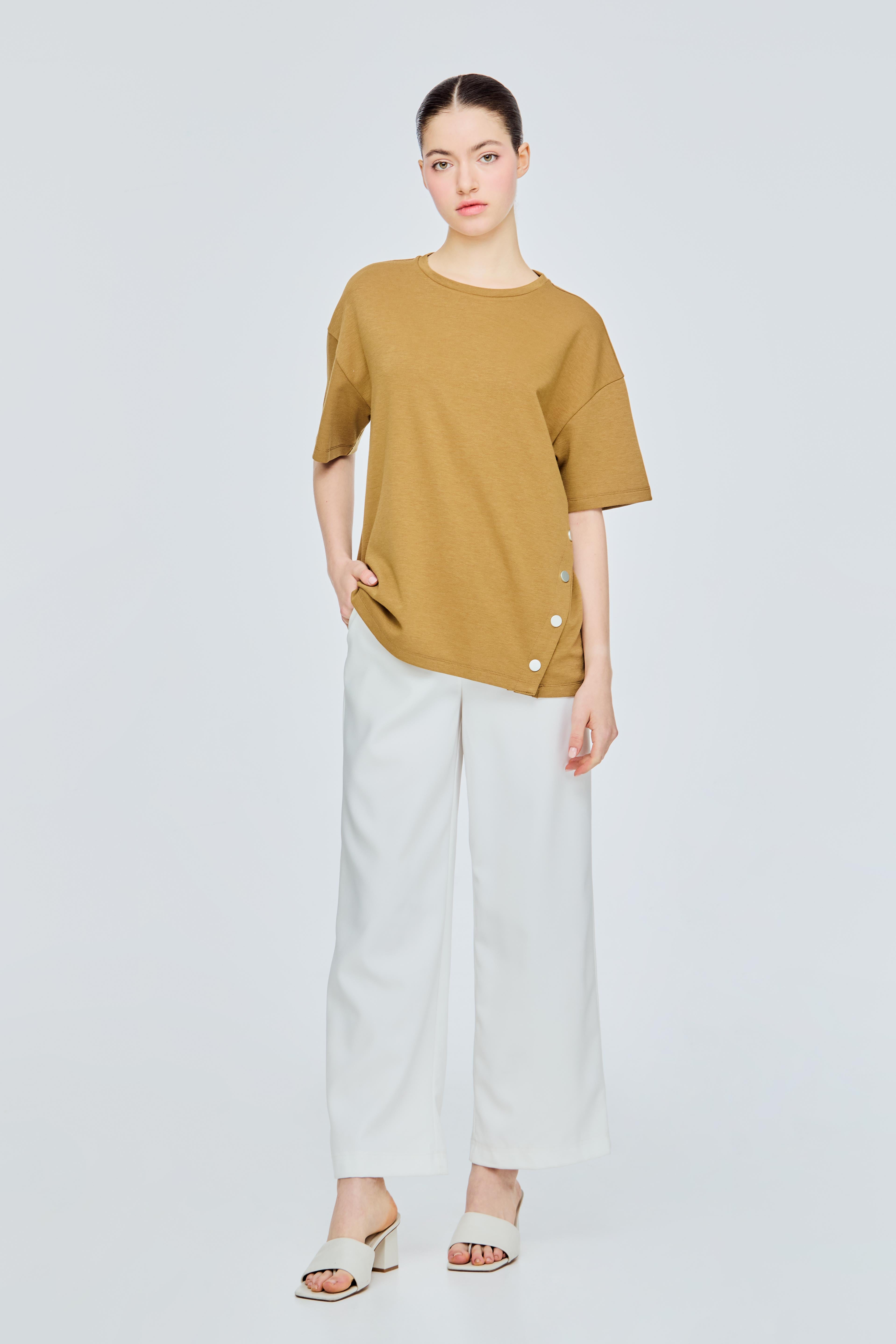 Button Decorated Top