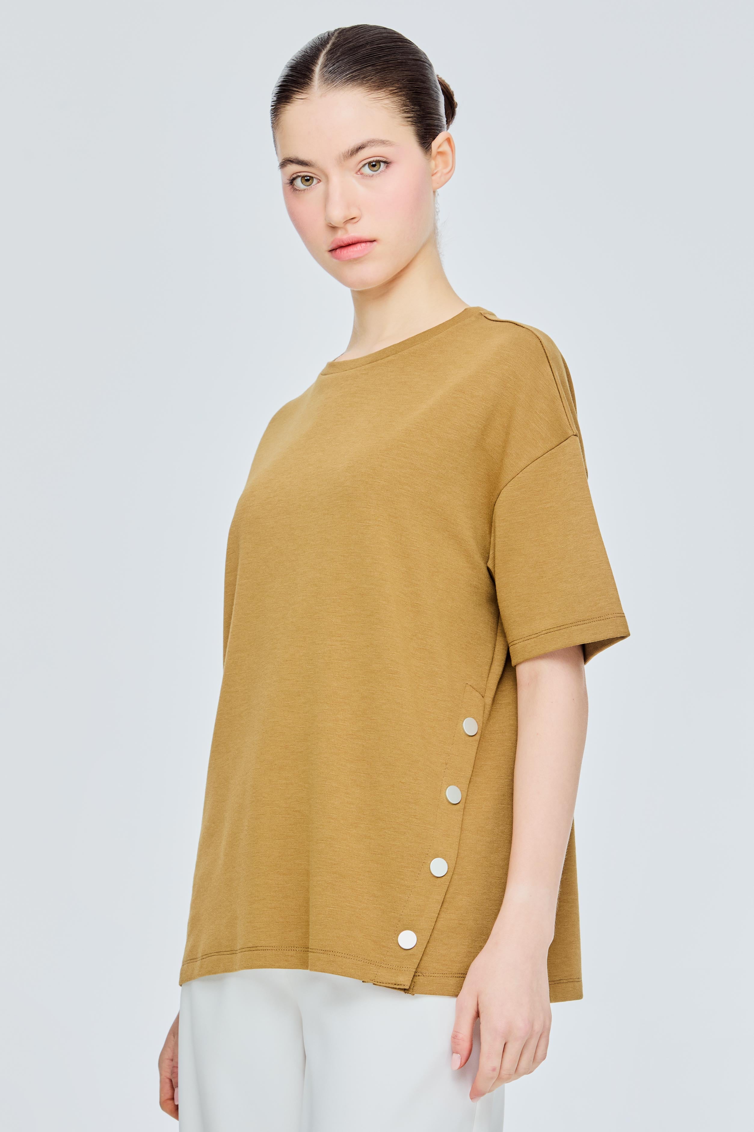 Button Decorated Top