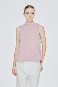 Sleeveless High Neck Top