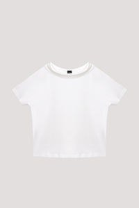 Boxy Roll Collar Tee