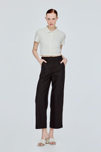 Button Down Waffle Top