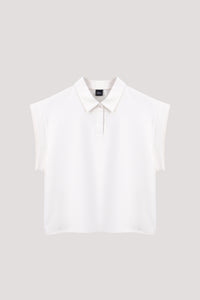 Collared Boxy Vest Top
