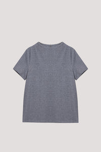 Wide Mock Neck Tee