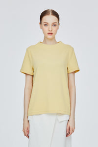 Wide Mock Neck Tee
