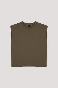 Sleeveless Box Cut Tee