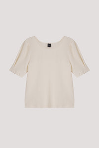 Textured Puffed Sleeve Top