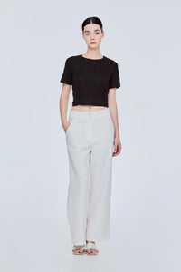 Basic Shimmer Cropped Top