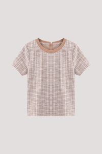 Boucle Tweed Tee