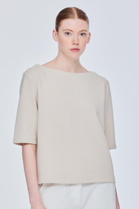 Fine Textured Half Sleeve Top