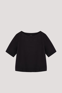 Fine Textured Half Sleeve Top