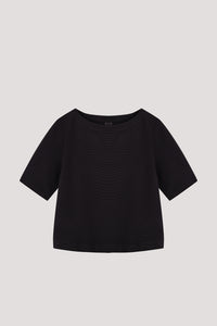 Fine Textured Half Sleeve Top