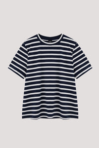 Buttoned Breton Stripes Tee