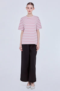 Buttoned Breton Stripes Tee