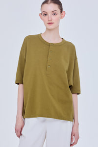 Casual Button Up Tee