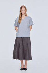 Boxy V-Neck Tee