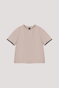 Contrast Sleeve Top