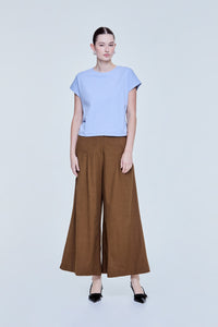 Pleated Waist Magyar Tops