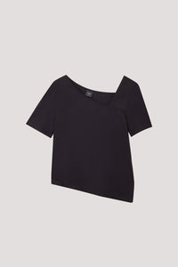 Slanted Neckline Tee
