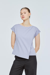 Asymmetrical Panelled Tee Blouse