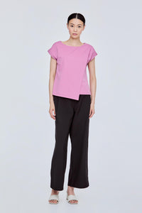 Asymmetrical Panelled Tee Blouse