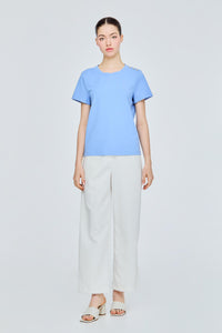 Stud Buttons Shoulder Tee