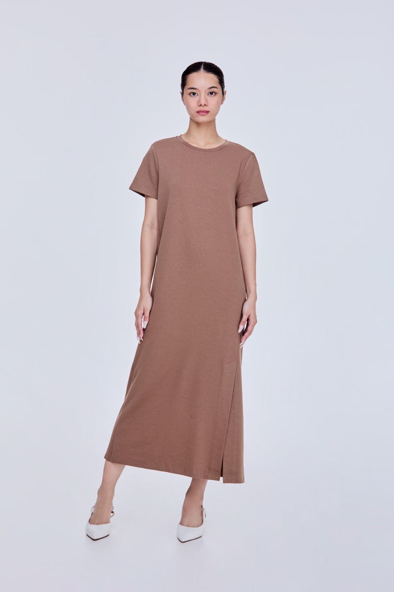 color dress Basic Midi Shift Dress – iORA