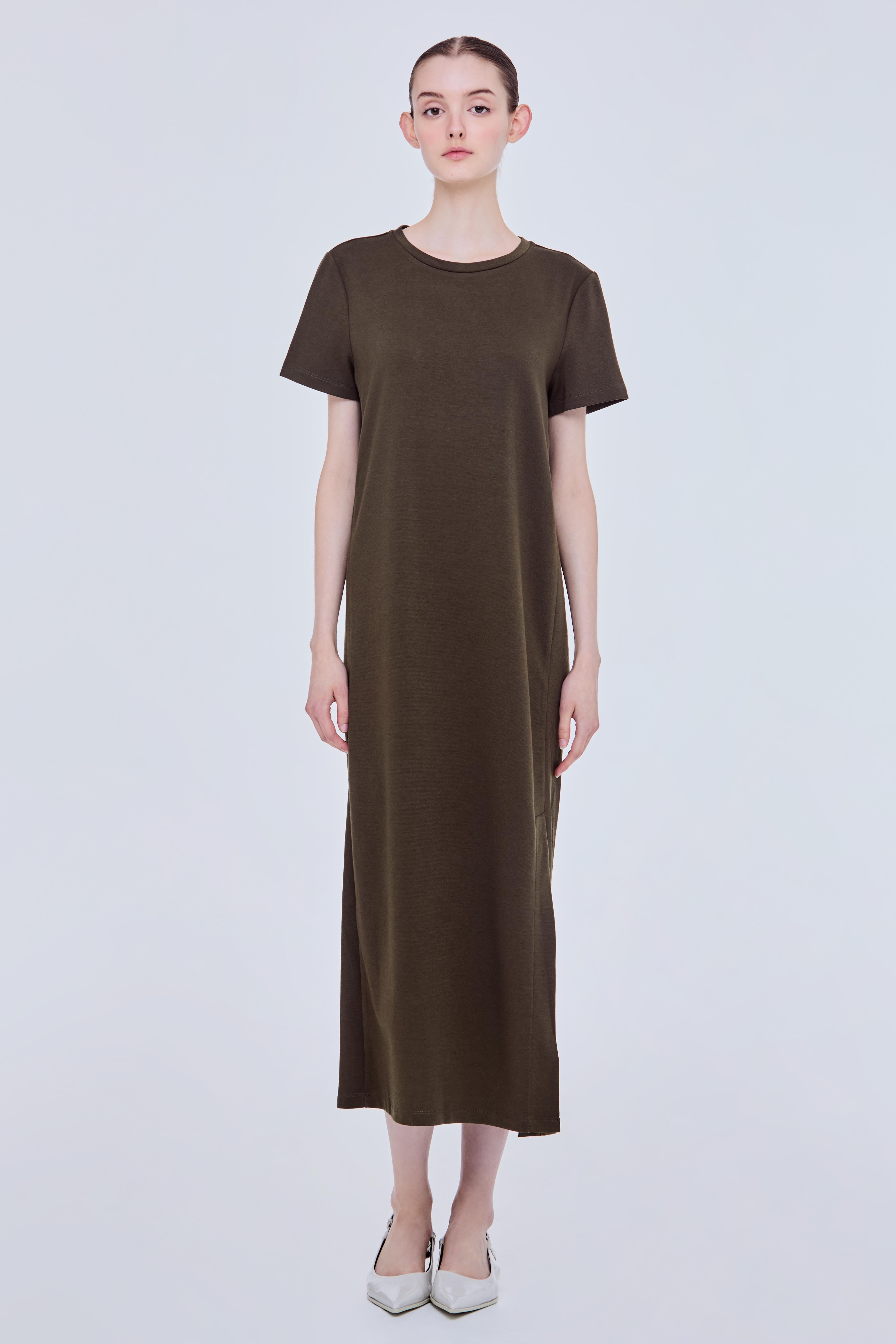 Basic Midi Shift Dress – iORA