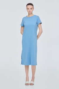 Faux Snap Button Dress