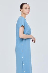 Faux Snap Button Dress