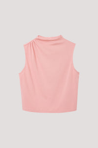Gathered Shoulder Cropped Tee