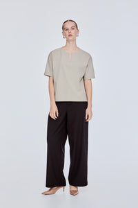 Basic Split Crew Tee