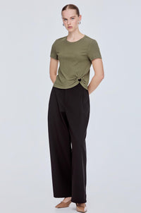 Ribbed Cinched Tee
