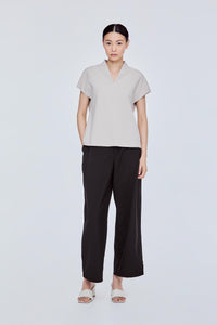 Funnel V-Neck Top