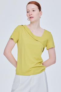 Asymmetrical Neck Blouse