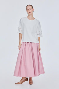 Flower Eyelet Top