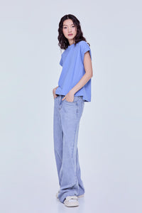 Basic Folded Cuff Tee