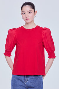 Smocked Sleeve Top